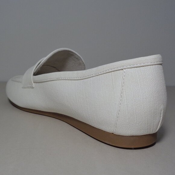 Kensie Size 10 M / YELENA / Cream / Canvas / Penny Loafers / New Women's Shoes - Picture 9 of 16